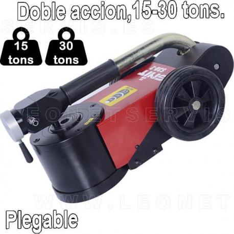 Gato oleo neumático 15/30 toneladas portátil