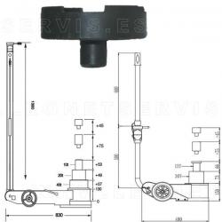 Plato de apoyo para gato oleo neumático 15/30 toneladas portátil