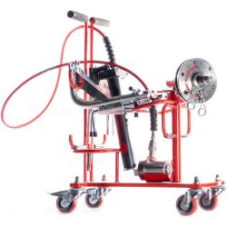 Extractor universal de ruedas simples y dobles de aluminio y acero.