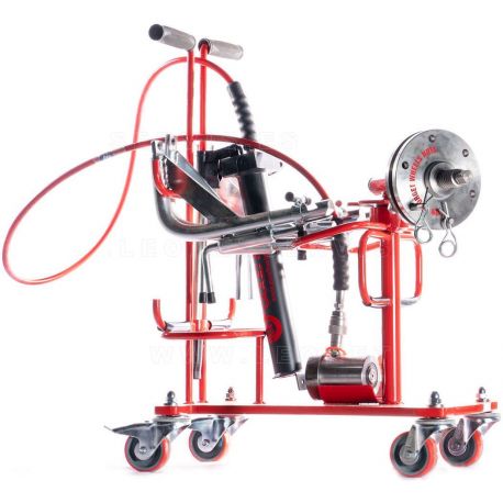 Extractor universal de ruedas simples y dobles de aluminio y acero.