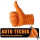 AUTO TECNIK diamantado, guante de nitrilo naranja EXTRA PROFESIONAL