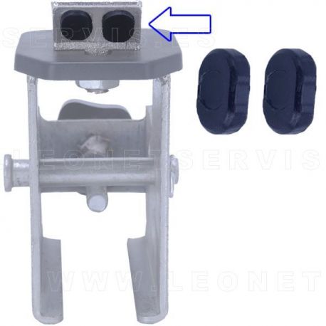 Cubiertas para garras de acero para desmontadoras de moto. 4 unidades