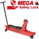 Gato de carretilla MEGA de 2 toneladas BAJO 95 mm. Mecanismo Safety Lock