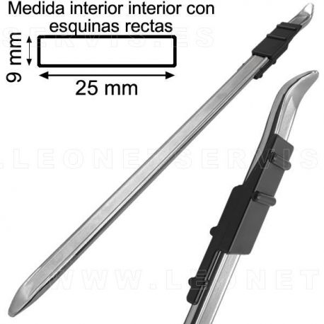 Funda protectora desplazable, de plástico, para palanca desmontable. Evita rayar las llantas