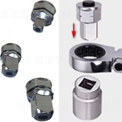 Juego de adaptadores de vaso para llaves planas de carraca