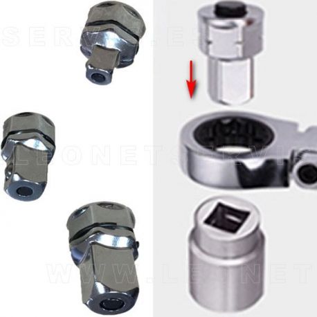 Juego de adaptadores de vaso para llaves planas de carraca