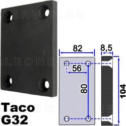 TACOG32 Taco de goma para elevador de taller Rotary, ALT...
