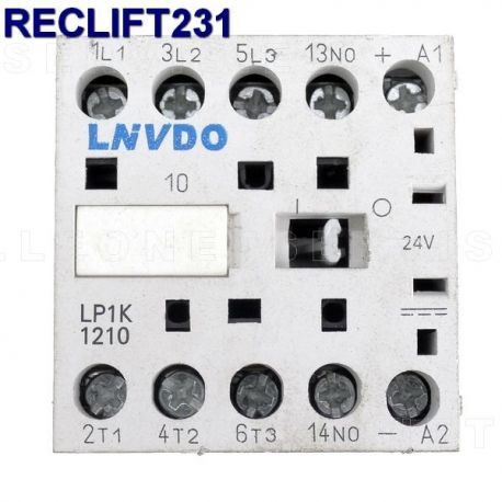 Contactor eléctrico  para cuadro de maniobra de elevador de taller