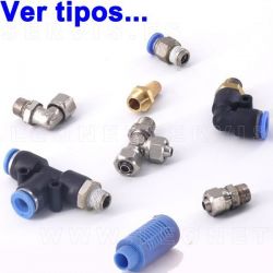 Racor neumático para desmontadoras de neumáticos