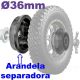 Separador de rueda en equilibradoras para 4x4 y pequeño camión. UNIVERSAL