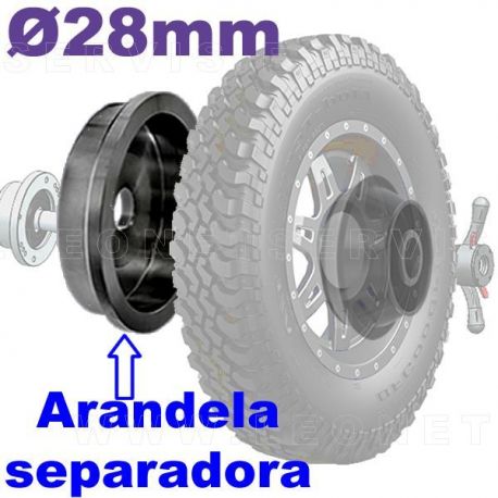 Separador de rueda en equilibradoras para 4x4 y pequeño camión. UNIVERSAL