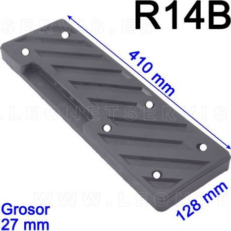 R14B taco de goma para desmontadoras Coats, Corghi, Sicam, Bosch, Sice, Mondolfo Ferro, HPA Faip, Focus, Giuliano, Cormach...