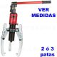 Extractor hidráulico de 2 o 3 patas con bomba manual