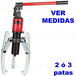Extractor hidráulico de 2 o 3 patas con bomba manual