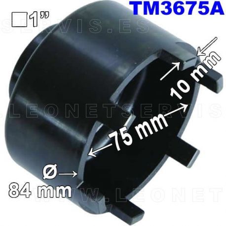 Vaso de 6 almenas EXTERIORES eje trasero y delantero camiones y remolques