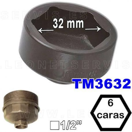 Vaso de 6 caras para vehículo industrial, remolque y otras aplicaciones