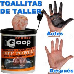 Toallitas de taller limpiadoras y desengrasantes para uso profesional
