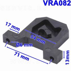 Carril para la biela del pedal de las desmontadoras de neumáticos