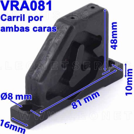 Carril para la biela del pedal de las desmontadoras de neumáticos