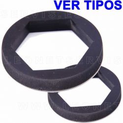 Taco de goma amortiguador para la torreta de la desmontadora