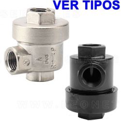 Válvula neumática de descarga para el pulmón destalonador de la desmontadora de neumáticos