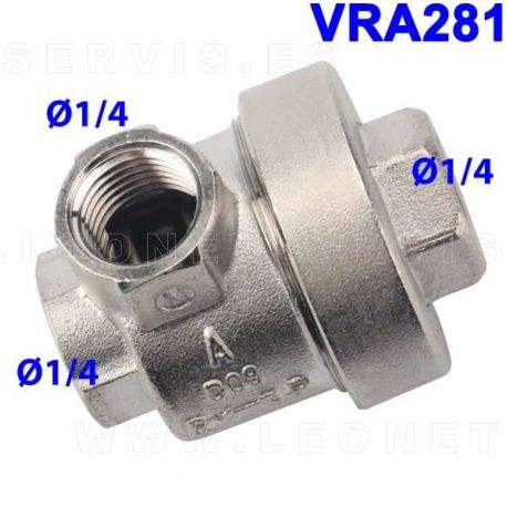 Válvula neumática de descarga para el pulmón destalonador de la desmontadora de neumáticos