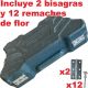 2 BISAGRAS para  Maletín herramientas Mannesmann M98430 215 piezas