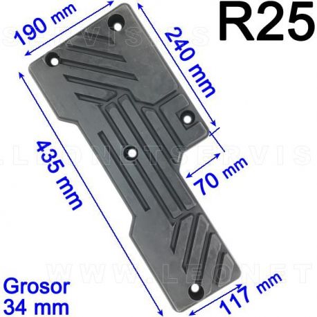 R25 taco de goma para desmontadoras Rema Tip Top, Giuliano, Castex, Rogen JARLY...