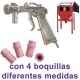 Pistola  y boquillas de recambio 