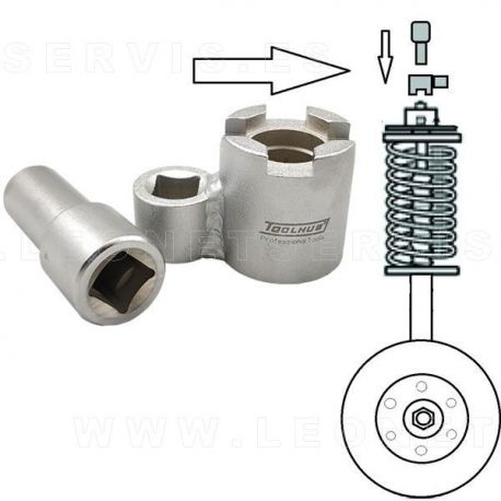 Sujetador para la tuerca en el montaje de la suspensión Volvo