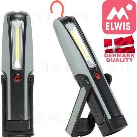 Elwis C600R. Lámpara PROFESIONAL de LED a batería. Con foco al frente y en la cabeza