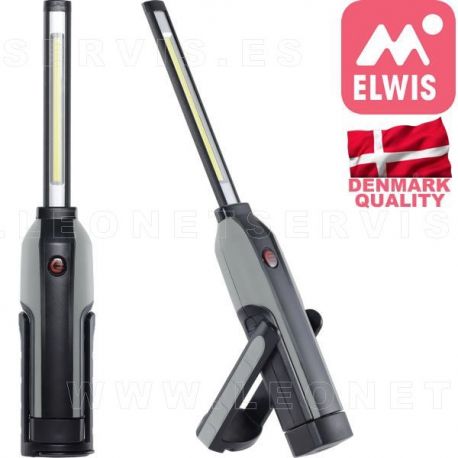 Elwis C610R. Lámpara de taller de LED a batería para espacios reducidos.