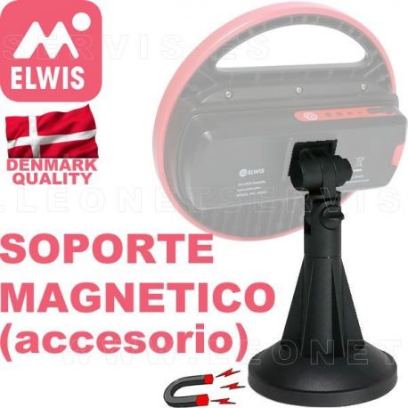 Soporte magnético con un gran imán de neodimio para fijar de forma segura en superficies metálicas