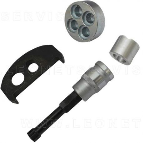 Kit de útiles para girar el cigüeñal y bloquear el volante motor de BMW y Mini B37 / B38 / B47 / B48