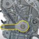 Llave para sujetar y posicionar cigüeñal BMW  y MINI 3.0D (B37, B47, B57, B38, B48, B58)