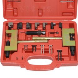 Equipo para remachar y montar la cadena de distribución de Mercedes