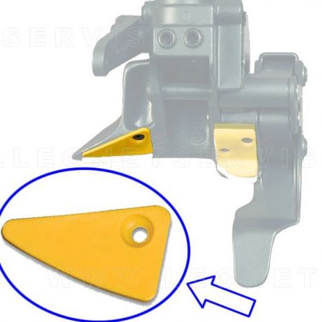 Protección triangular para uña de acero atomática