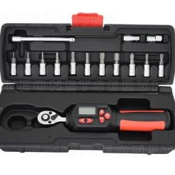 Llave dinanométrica digital 1/4" (15 piezas)