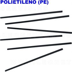 Varilla electrodo de polietileno translucido, 15 varillas