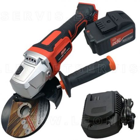 Amoladora radial angular a batería recargable 20V
