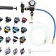 Kit para comprobar el circuito de refrigeración y llenado del liquido refrigerante, 28 piezas