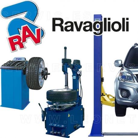 Recambios para elevadores, desmontadoras y equilibradoras de la marca RAVAGLIOLI