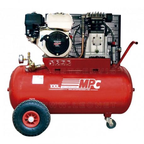 Moto compresor de aire a gasolina 5 HP, 100 litros