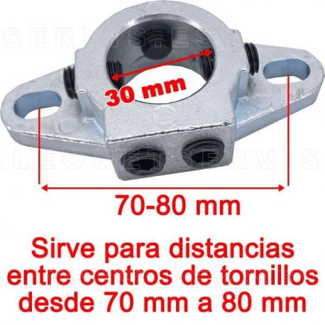 Acople UNIVERSAL en acero para uña de nylon para eje de 28-29 mm