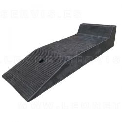 Rampa de caucho con tope