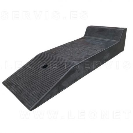 Rampa de caucho con tope