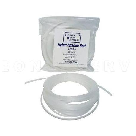 Varilla electrodo de nylon translucido, 15 varillas en rollo de 4,5 m