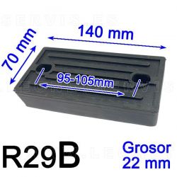 R29B taco de goma pequeño para desmontadoras Rhino, RSF Maquinaria, HPA Faip...