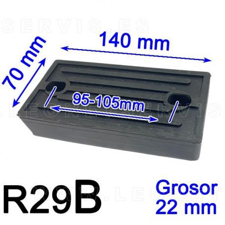 R29B taco de goma pequeño para desmontadoras Rhino, RSF Maquinaria, HPA Faip...