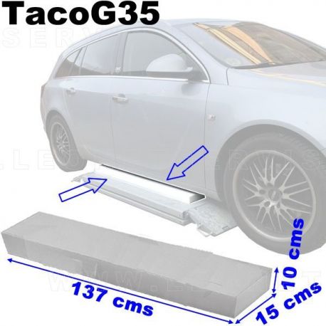 Taco deformable de poliuretano, medida 137x15 cm, grosor 5 cms